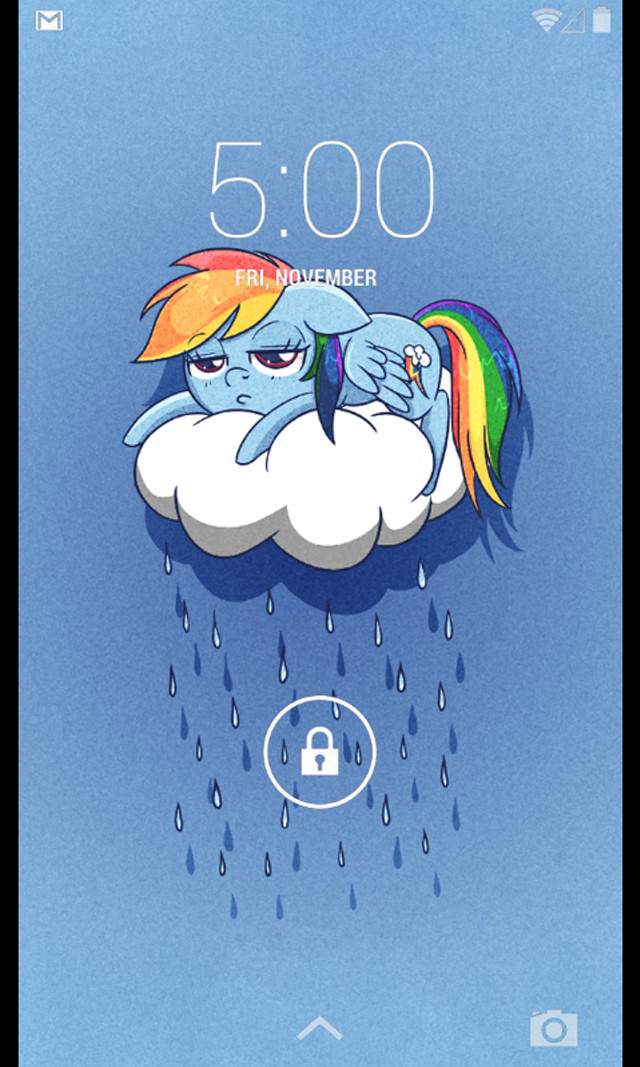 Cartoon rainbow dash cloud lock free wallpaper - medium preview image