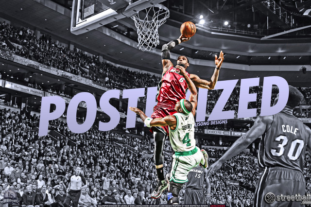 Basketball player jumping dunk crowd #4 free wallpaper - medium preview image