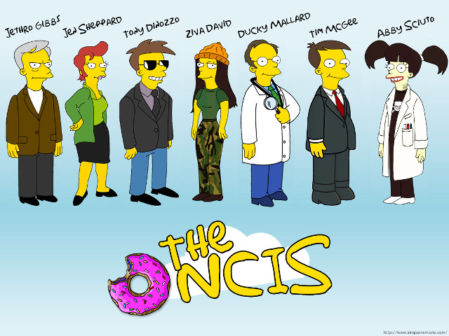 Simpsons cartoon donut characters image free wallpaper - medium preview image