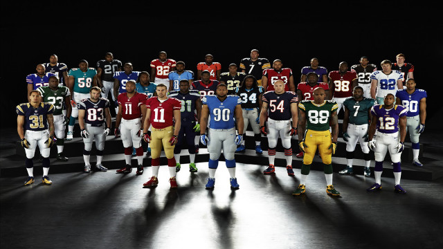 Football players uniforms numbers team #3 free wallpaper - medium preview image