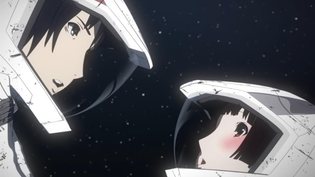 Anime characters space sword surprised free wallpaper - medium preview image