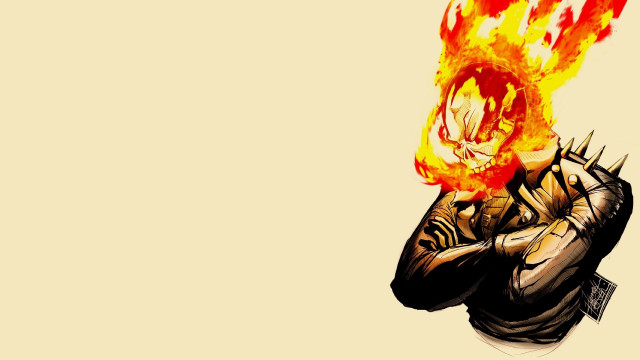 Man holding fireball face head free wallpaper - medium preview image