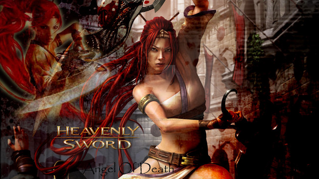 Woman red hair sword demon #2 free wallpaper - medium preview image