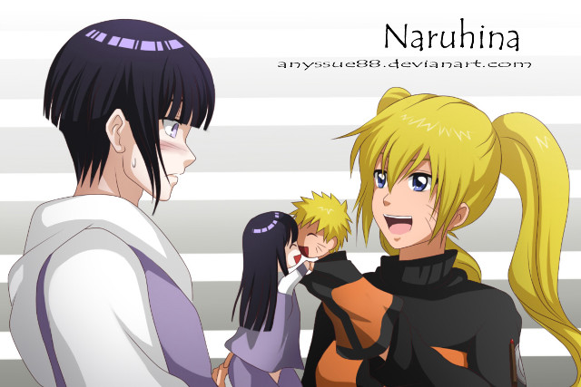 Anime characters talking striped wall free wallpaper - medium preview image