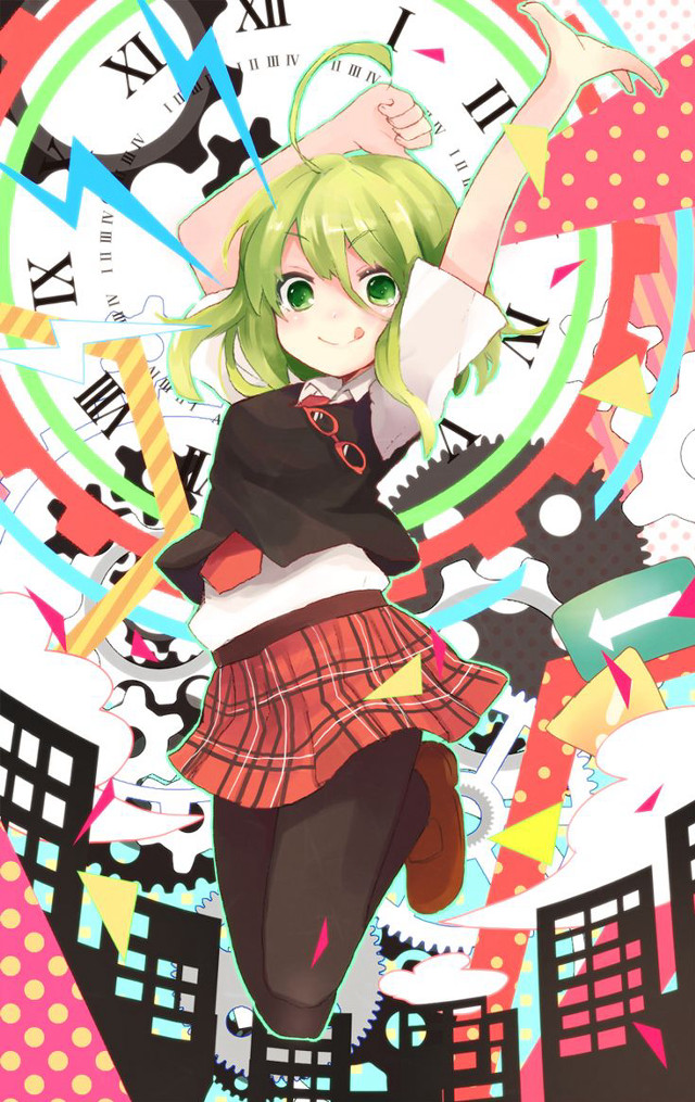 Girl skirt clock pink background free wallpaper - medium preview image