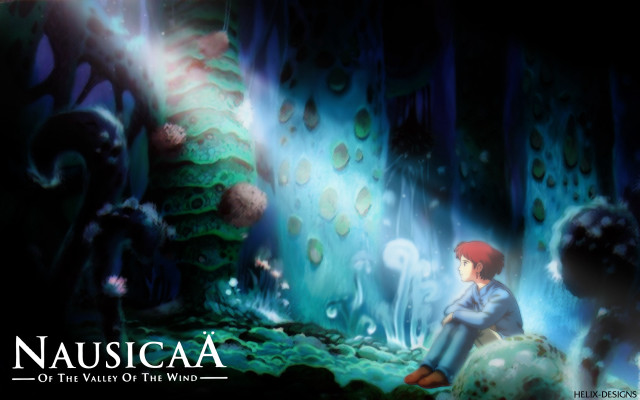 Boy sitting rock forest light free wallpaper - medium preview image