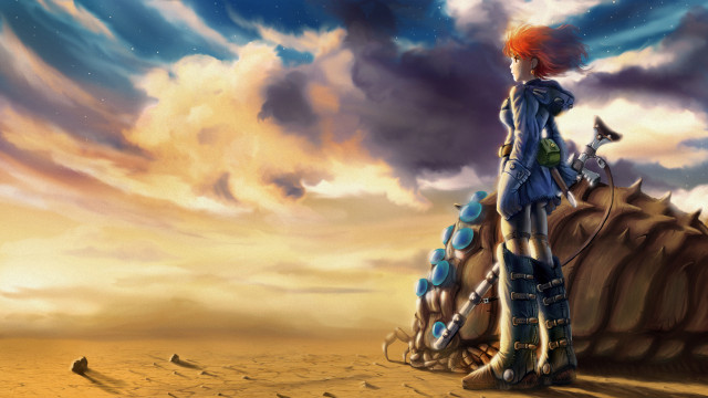 Woman desert giant rock sky free wallpaper - medium preview image