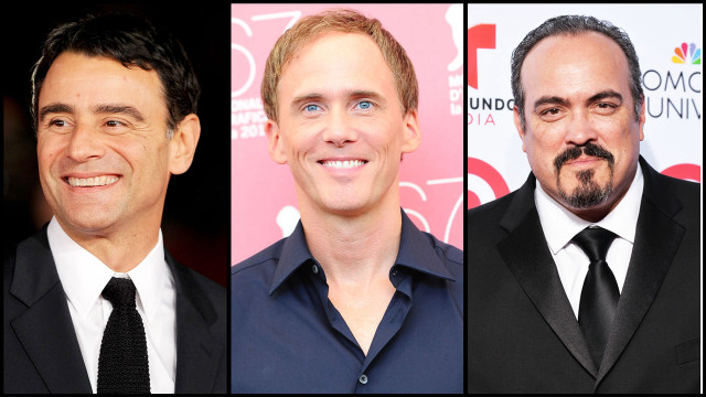 Three men in suits smiling free wallpaper - medium preview image