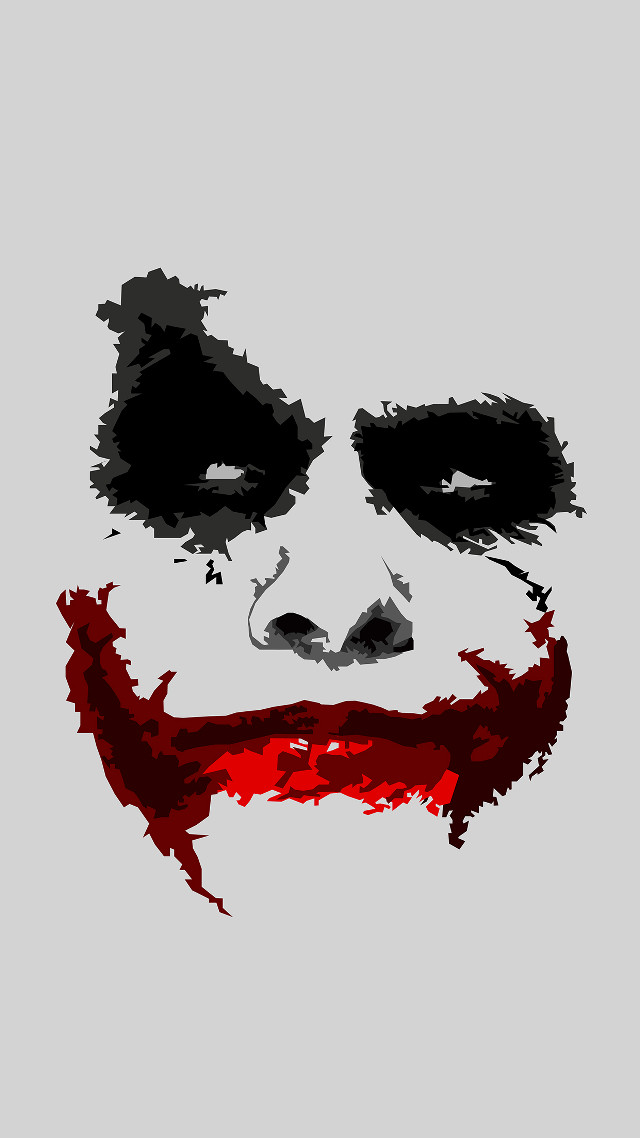 Joker face red nose black #2 free wallpaper - medium preview image
