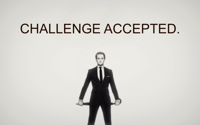 Man suit tie challenge accepted free wallpaper - medium preview image