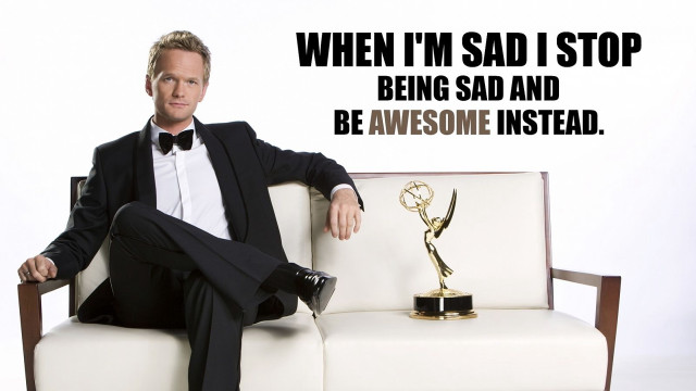 Man tuxedo couch trophy quote free wallpaper - medium preview image
