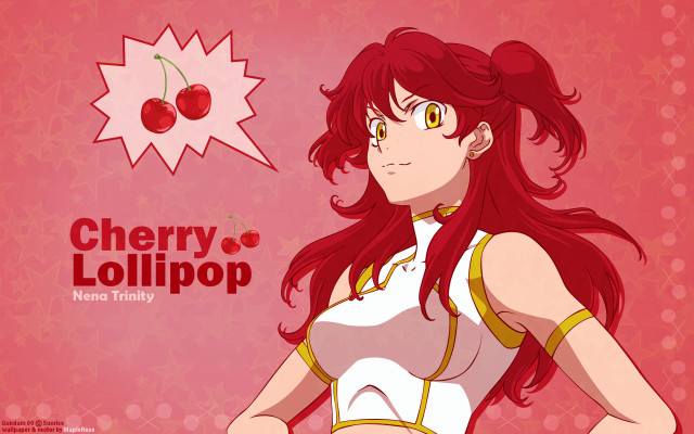 Woman red hair white top free wallpaper - medium preview image