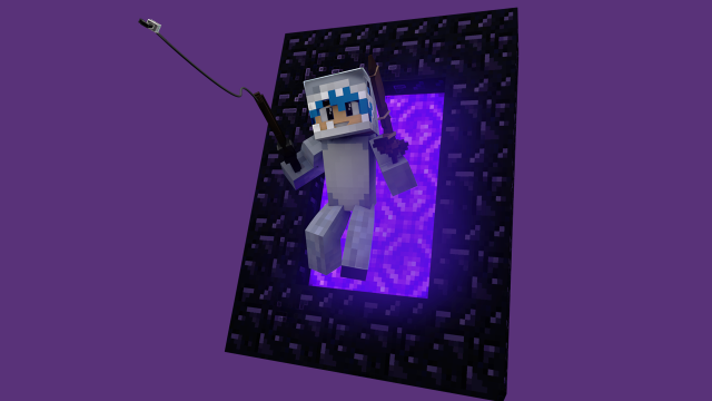 Minecraft character purple wall purple free wallpaper - medium preview image