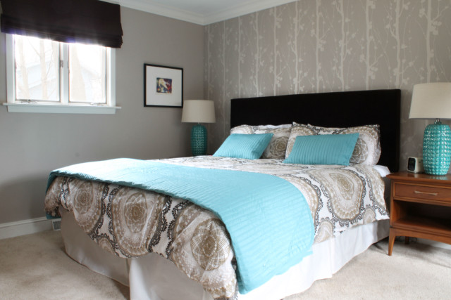 Blue blanket bed window nightstand free wallpaper - medium preview image