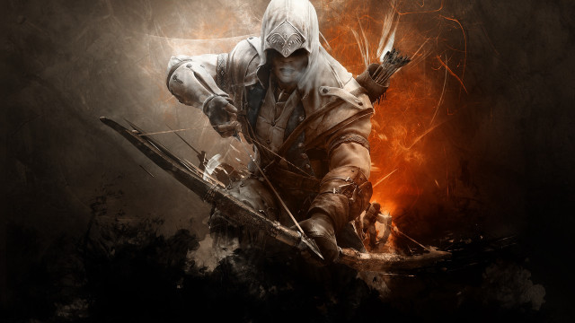 Man hoodie bow arrow fantasy free wallpaper - medium preview image