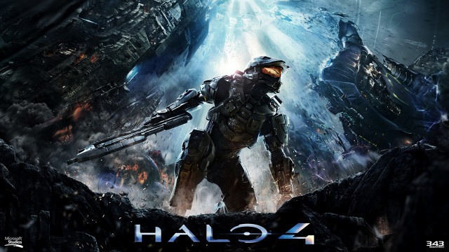 Halo poster giant robot sword free wallpaper - medium preview image