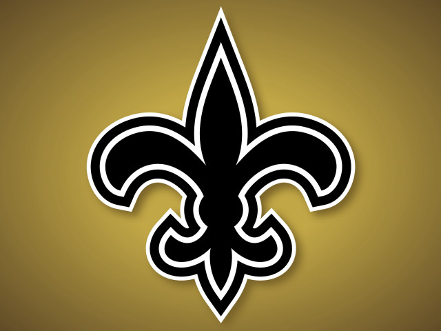 Saints logo gold background fleurdelis free wallpaper - medium preview image