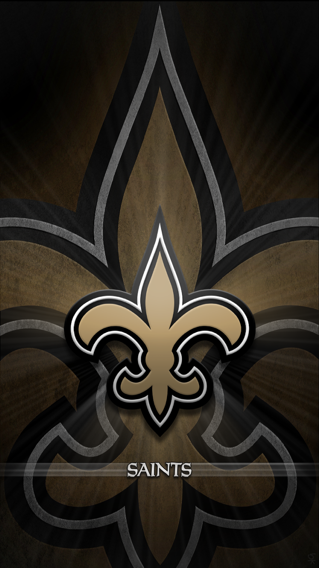 Saints logo black background gold #3 free wallpaper - medium preview image