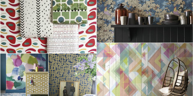Collage wallpapers chair fireplace shelf free wallpaper - medium preview image