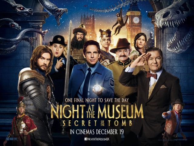 Night museum movie poster maximalism free wallpaper - medium preview image