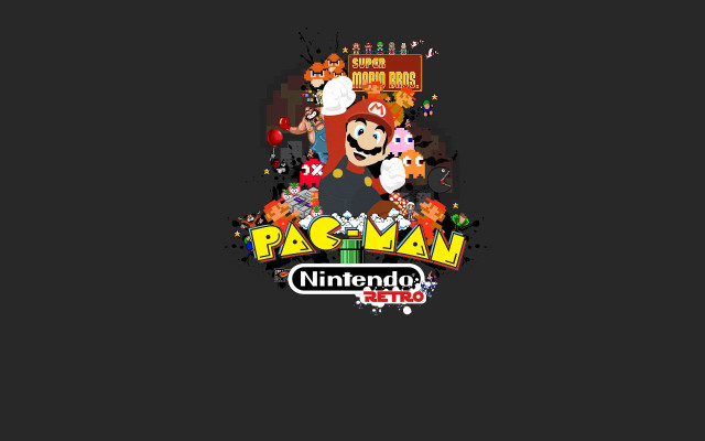 Cartoon character mushroom face pacman free wallpaper - medium preview image