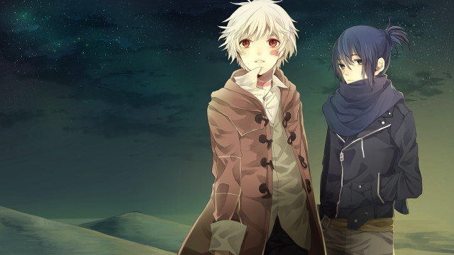 Anime characters night sky stars #4 free wallpaper - medium preview image