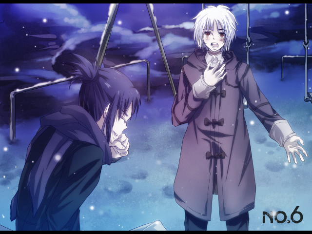 Anime characters sky background clouds #12 free wallpaper - medium preview image