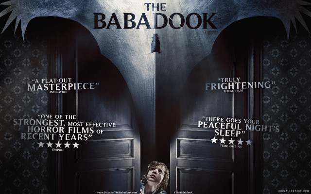 Babadook movie poster woman doorway free wallpaper - medium preview image