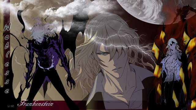 Anime characters full moon clouds free wallpaper for desktop - medium preview image
