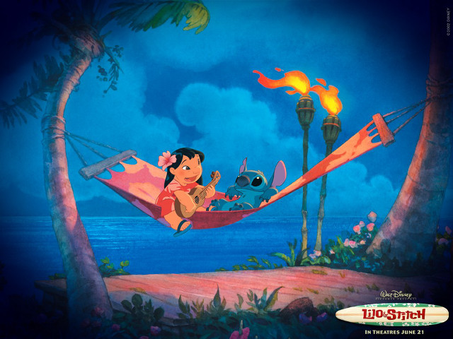 Cartoon character hammock fire dog free wallpaper - medium preview image