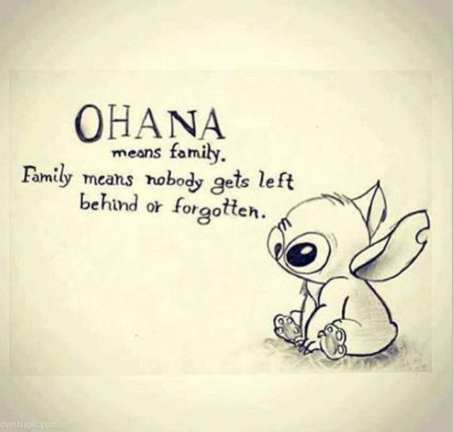 Cartoon character ohana means family free wallpaper - medium preview image