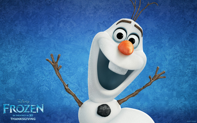 Frozen cartoon character smiling hat free wallpaper - medium preview image