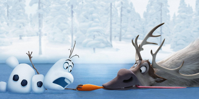 Frozen world reindeer man carrot free wallpaper - medium preview image