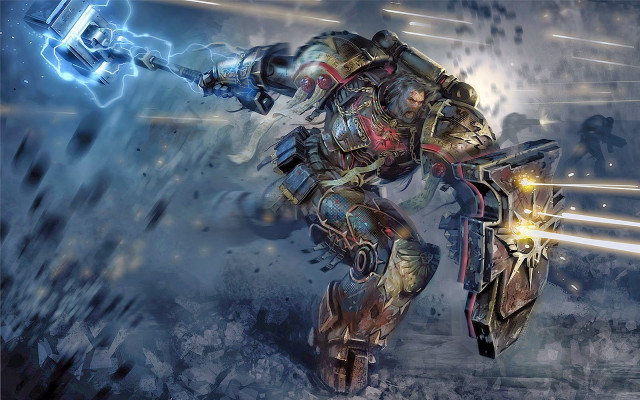 Robot attack energy glowing sword free wallpaper - medium preview image