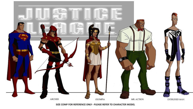 Cartoon characters justice league group #2 free wallpaper - medium preview image