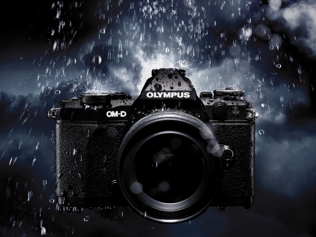 Camera waterdrop warship clouds rain free wallpaper - medium preview image