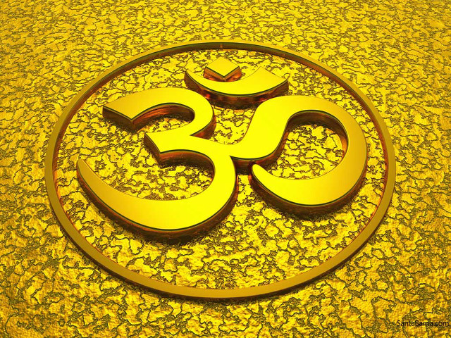 Gold om shan yellow black free wallpaper - medium preview image