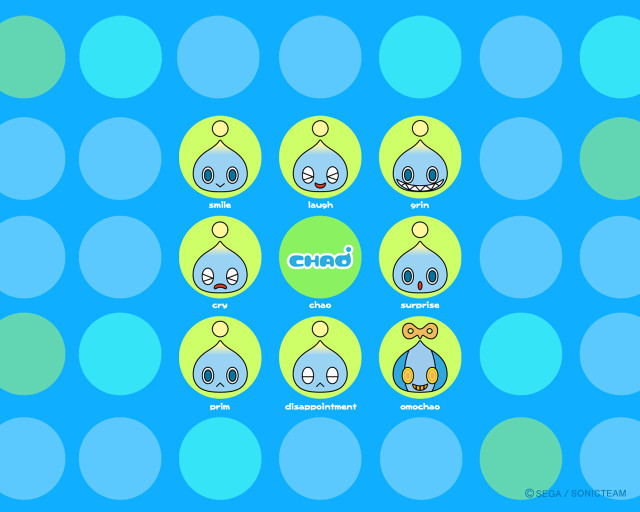 Blue green background buttons chre free wallpaper - medium preview image