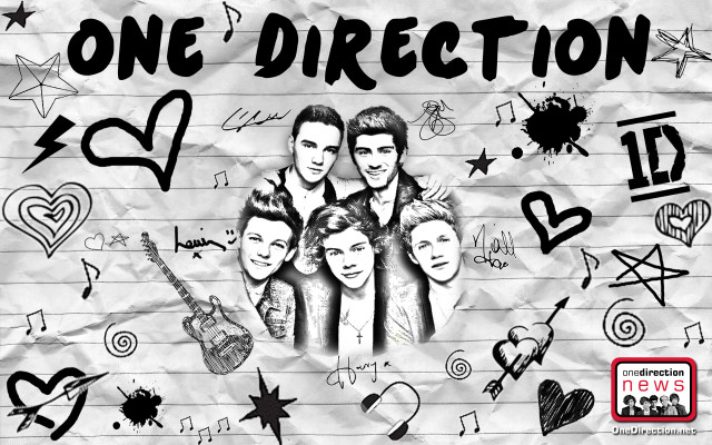 Drawing group people one direction free wallpaper - medium preview image