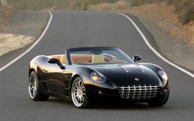 Black sports car forest hill free wallpaper - medium preview image