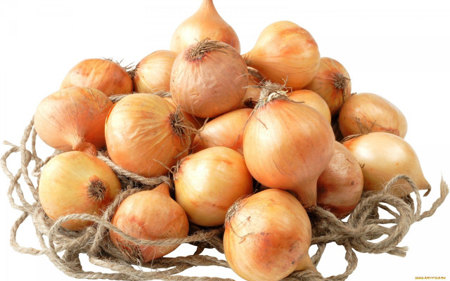 Onions pile rope basket white free wallpaper - medium preview image