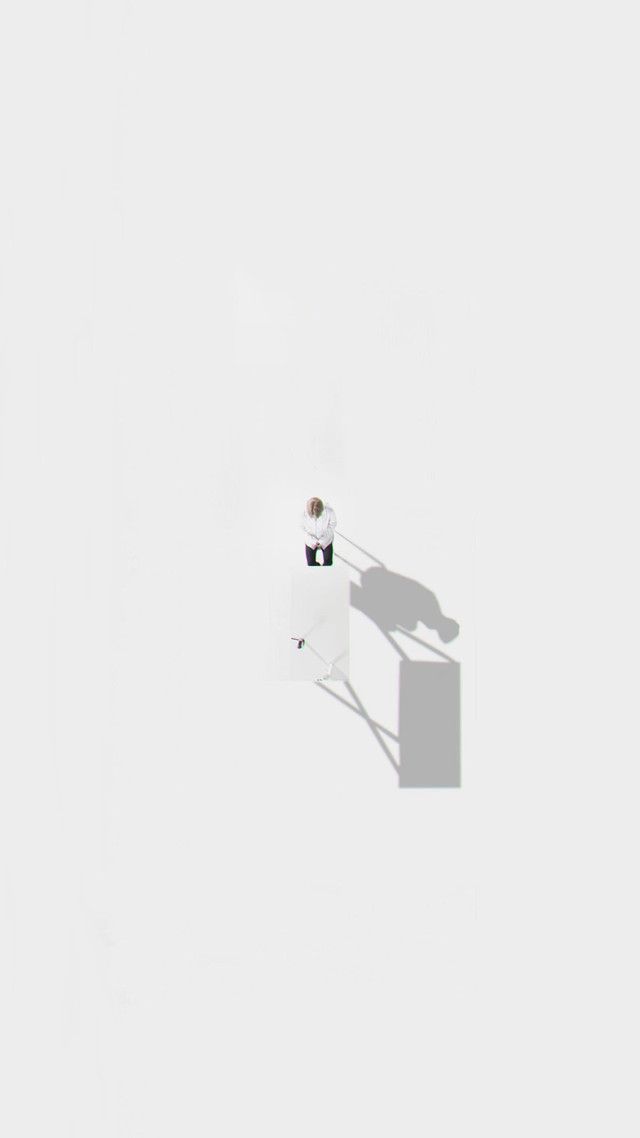 Snowboarder snowy shadow minimalist light free wallpaper - medium preview image