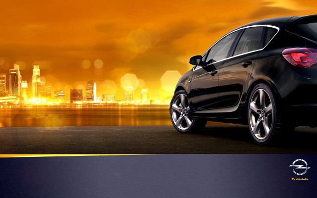 Black car city skyline night #3 free wallpaper - medium preview image