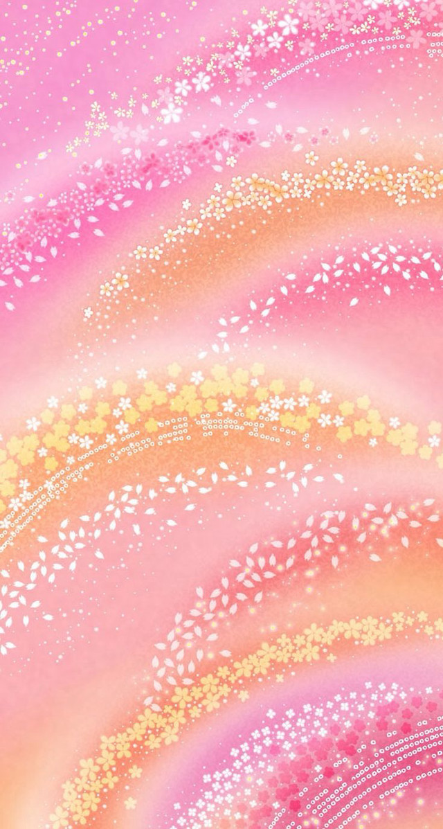 Pink yellow swirl stars rainbow free wallpaper - medium preview image
