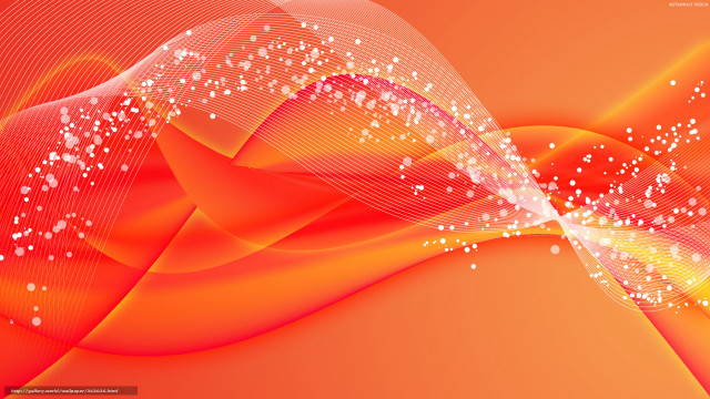 Colorful abstract wave dots green free wallpaper - medium preview image
