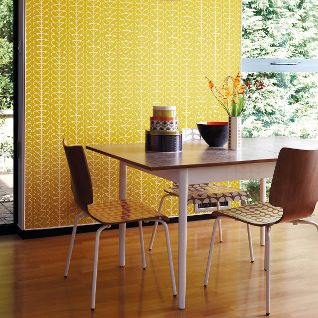 Dining room table chairs yellow free wallpaper - medium preview image