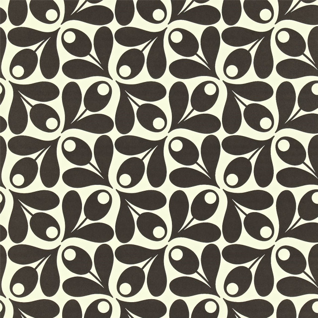 Black white pattern large leaf free wallpaper - medium preview image