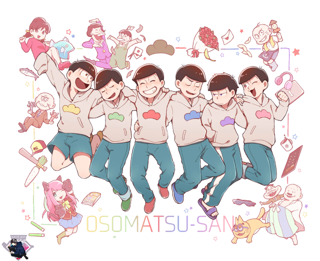 Brothers matsuno sextuplets animal ears free wallpaper - medium preview image
