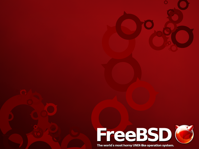 Red background circles freebsd logo free wallpaper - medium preview image