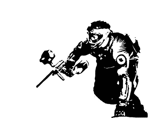 Black white drawing man snowboard free wallpaper - medium preview image